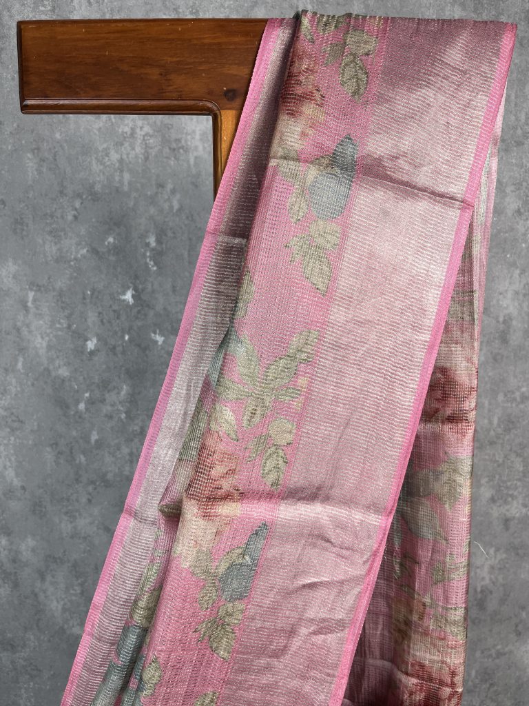 TUSSAR SILK ZARI STRIPES BANARASI SAREE - Image 2