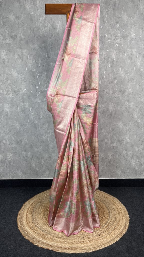 TUSSAR SILK ZARI STRIPES BANARASI SAREE