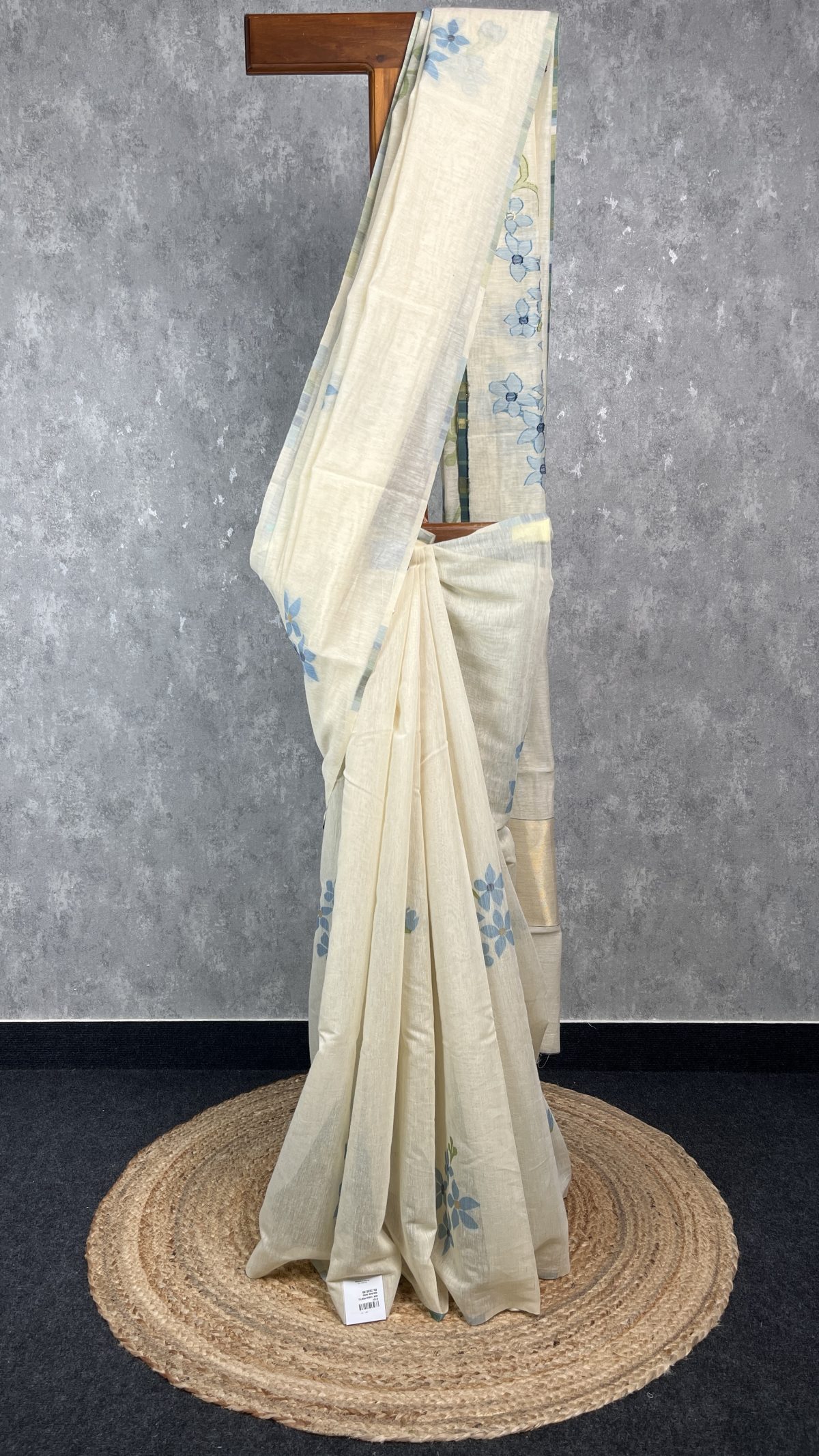 SEMI TUSSAR PRINTED BANARASI SAREE