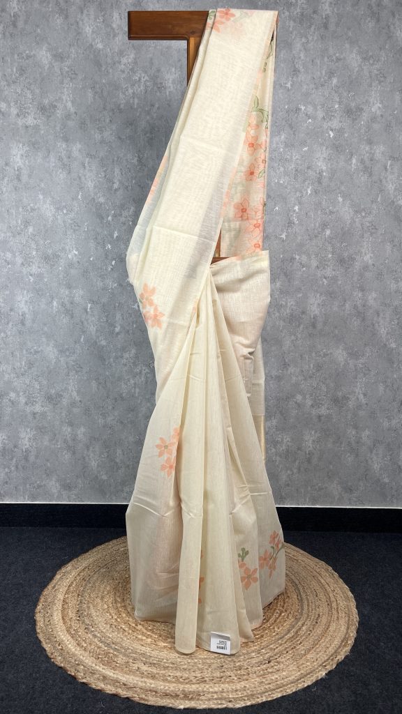SEMI TUSSAR PRINTED BANARASI SAREE