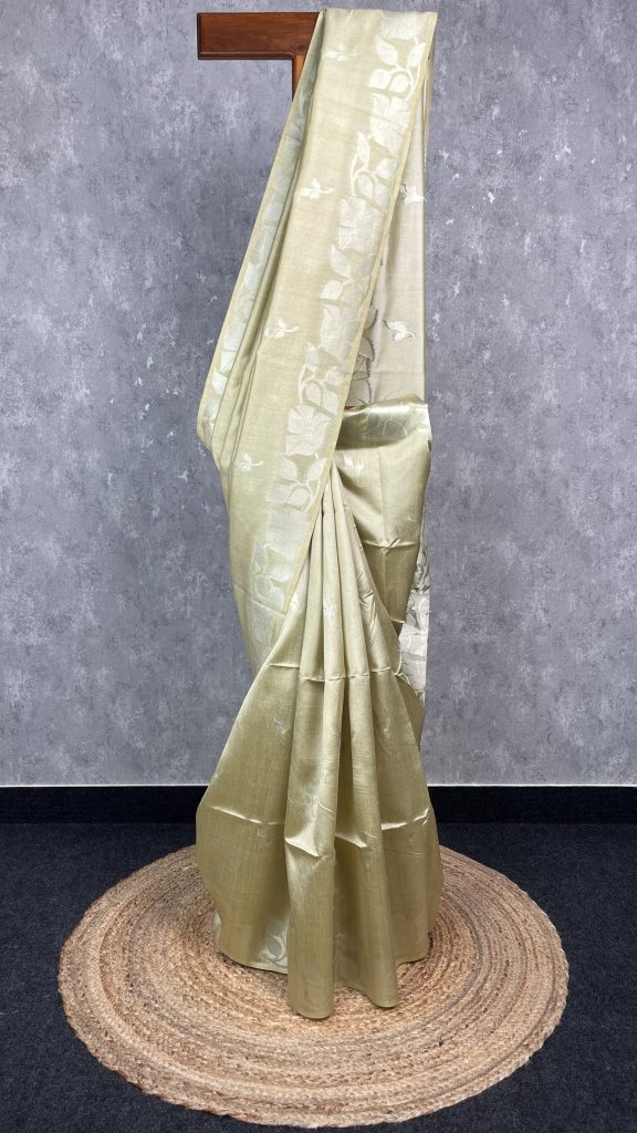 SEMI TUSSAR SILK WEAVING BANARASI SAREE