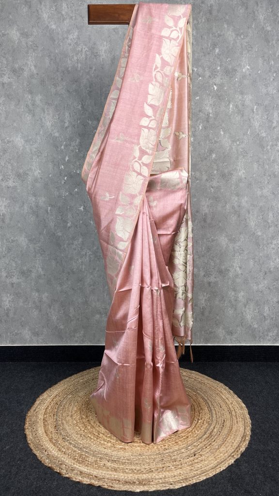 SEMI TUSSAR SILK WEAVING BANARASI SAREE