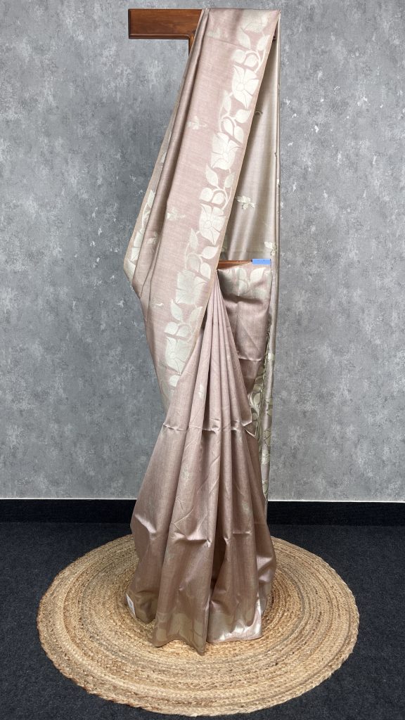 SEMI TUSSAR SILK WEAVING BANARASI SAREE