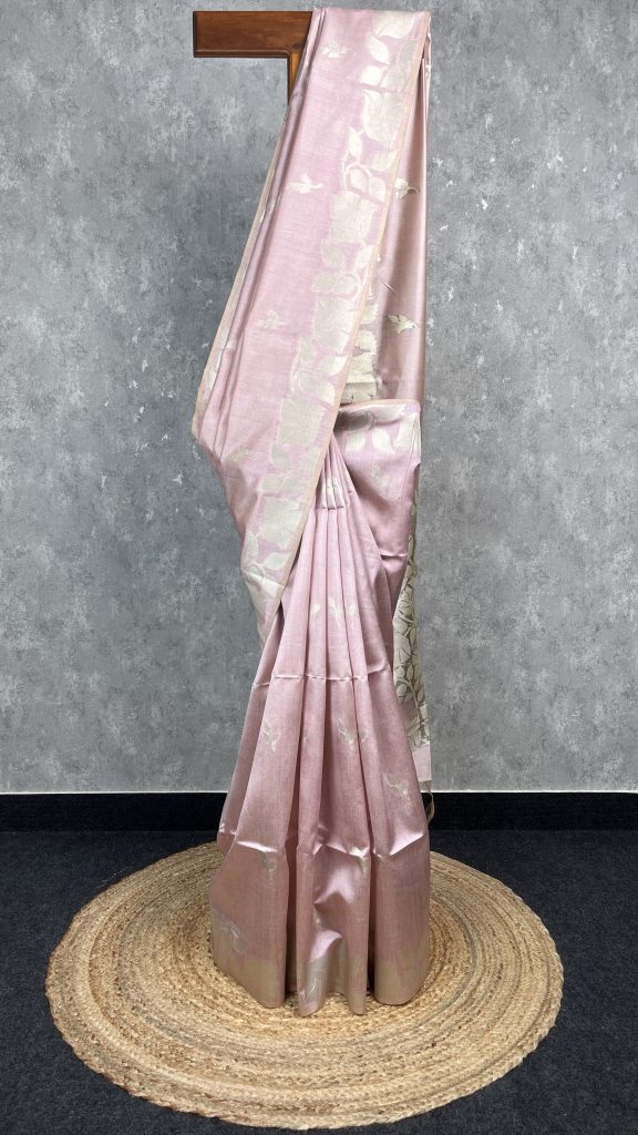 SEMI TUSSAR SILK WEAVING BANARASI SAREE