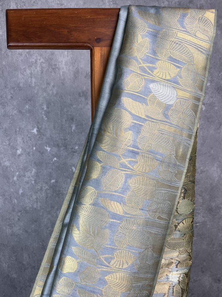SEMI TUSSAR SILK WEAVING BANARASI SAREE - Image 2