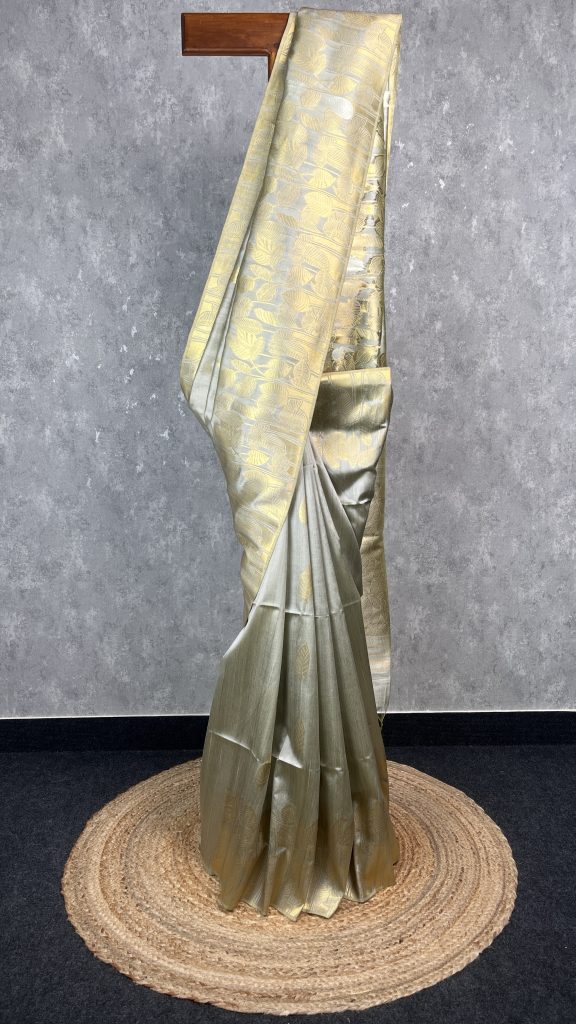 SEMI TUSSAR SILK WEAVING BANARASI SAREE