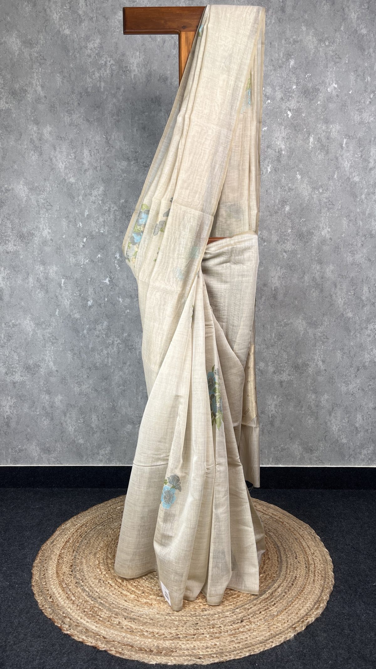 SEMI TUSSAR PRINTED BANARASI SAREE