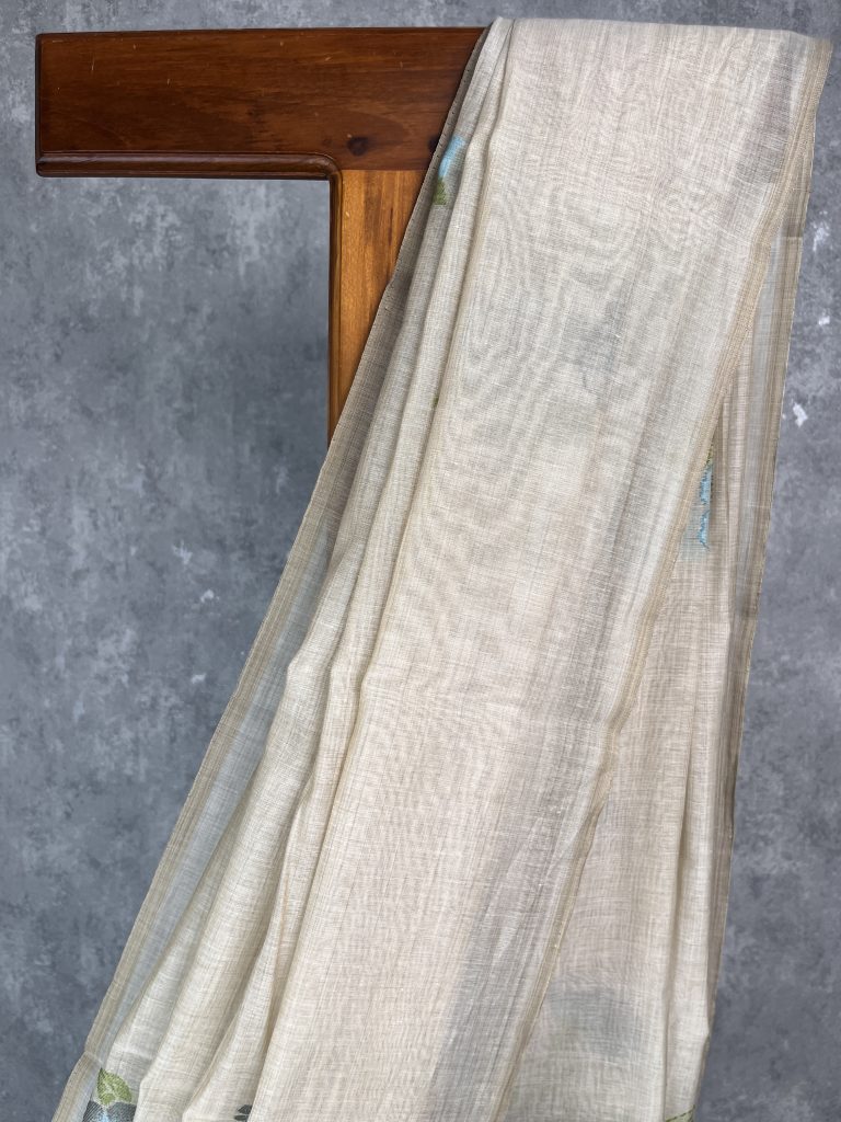 SEMI TUSSAR PRINTED BANARASI SAREE - Image 2