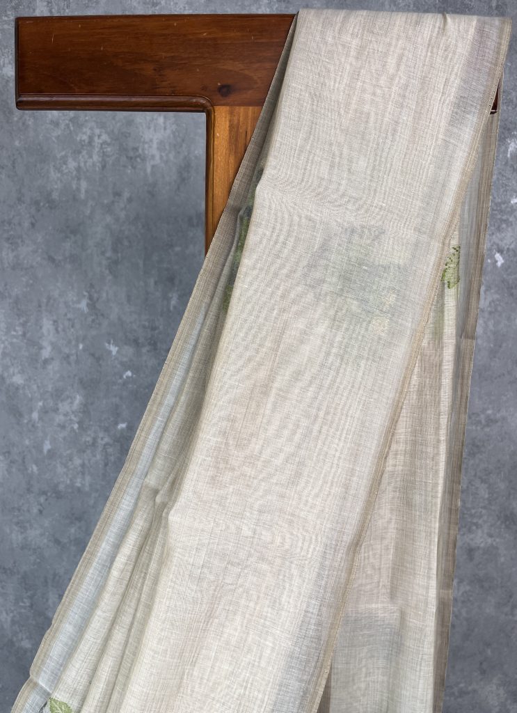 SEMI TUSSAR PRINTED BANARASI SAREE - Image 2