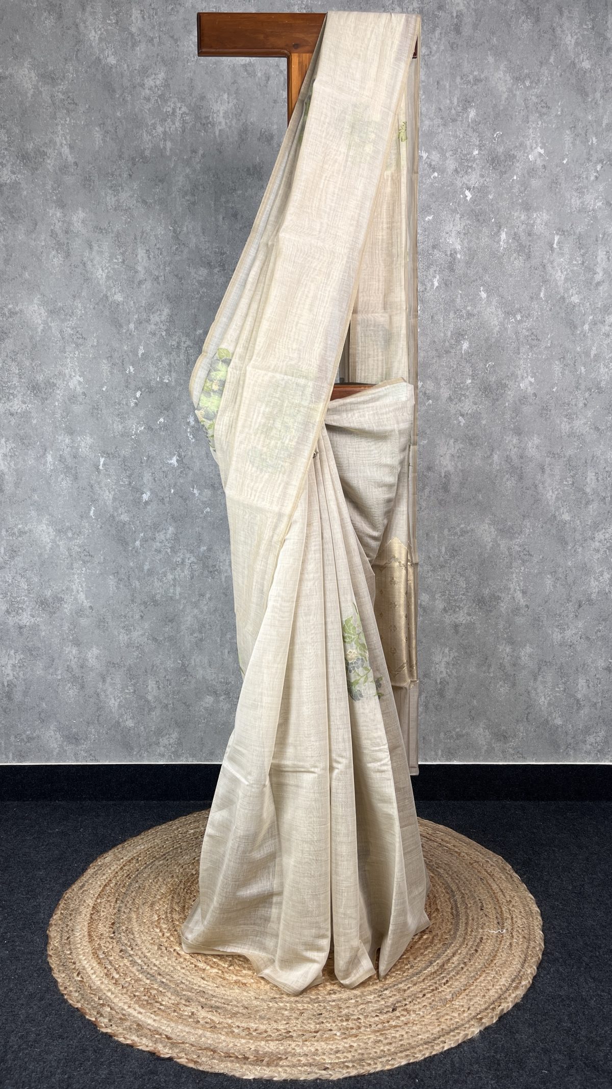 SEMI TUSSAR PRINTED BANARASI SAREE