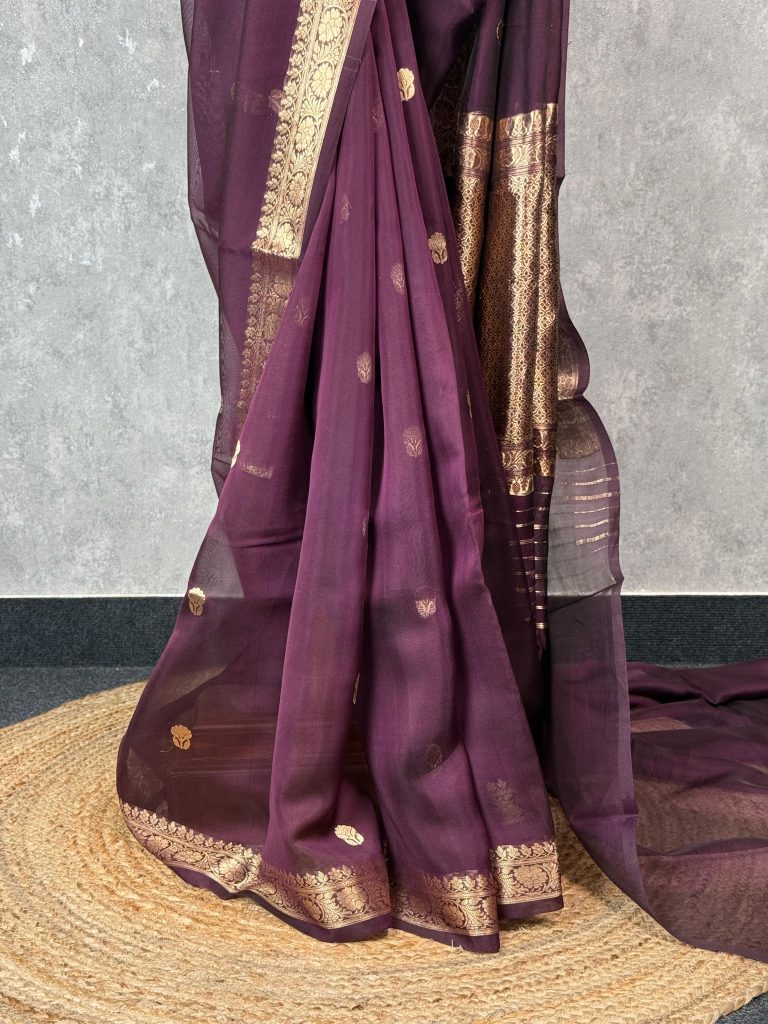 KORA KADUVA BHUTA BANARASI SAREE - Image 3
