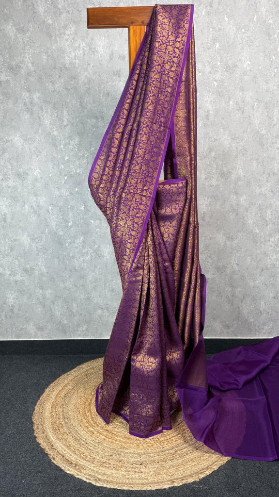 ORGANZA ANTIQUE ZARI BROCADE BANARASI SAREE