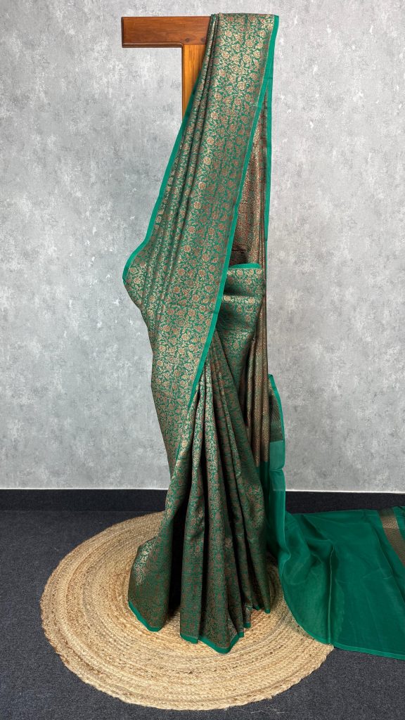 ORGANZA ANTIQUE ZARI BROCADE BANARASI SAREE