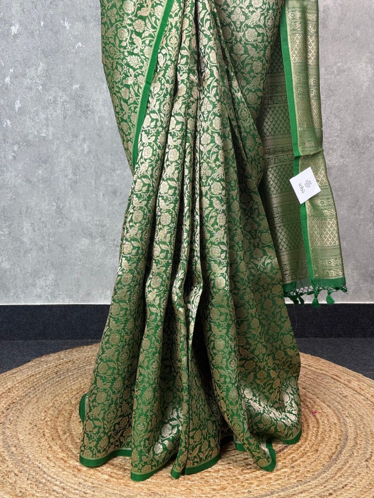 ORGANZA WATER ZARI BROCADE BANARASI SAREE - Image 3