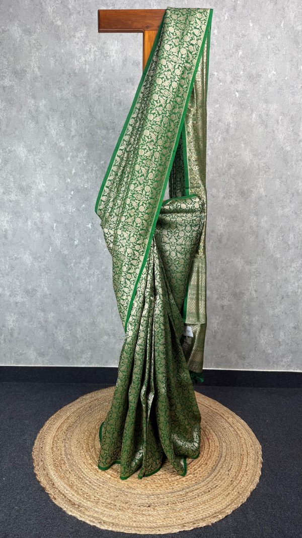 ORGANZA WATER ZARI BROCADE BANARASI SAREE