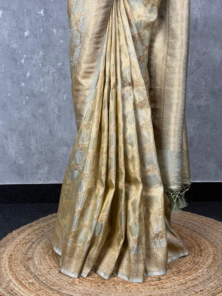 TISSUE ORGANZA BANARASI SAREE - Image 3