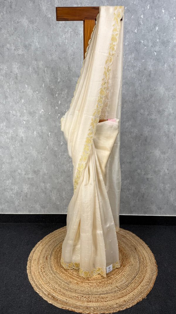 SILK ORGANZA EMBROIDERY SAREE