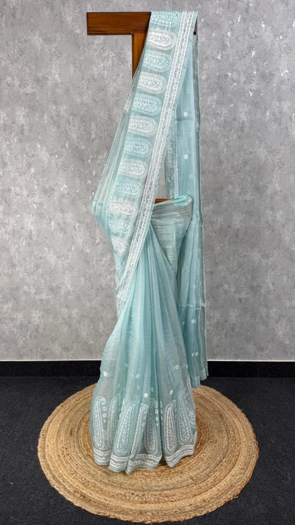 ORGANZA EMBROIDERY SAREE