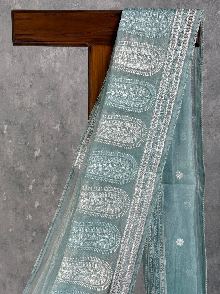 ORGANZA EMBROIDERY SAREE - Image 2