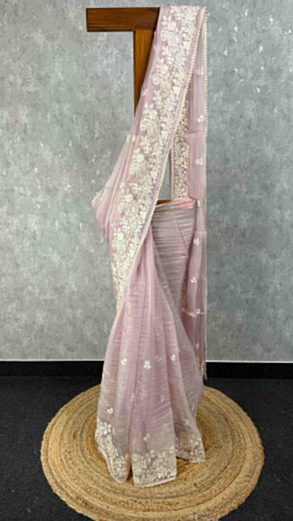 ORGANZA EMBROIDERY SAREE
