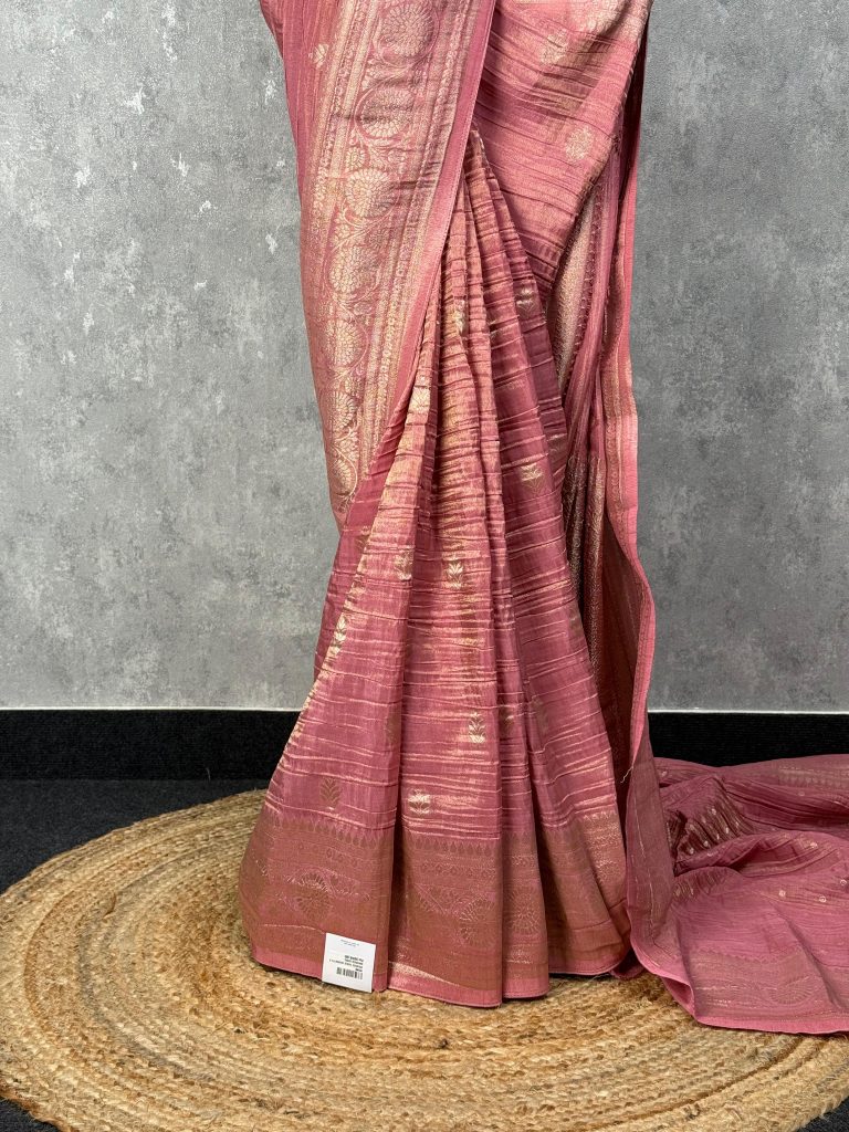 CRUSHED TISSUE GEORGETTE BANARASI SAREE - Image 3