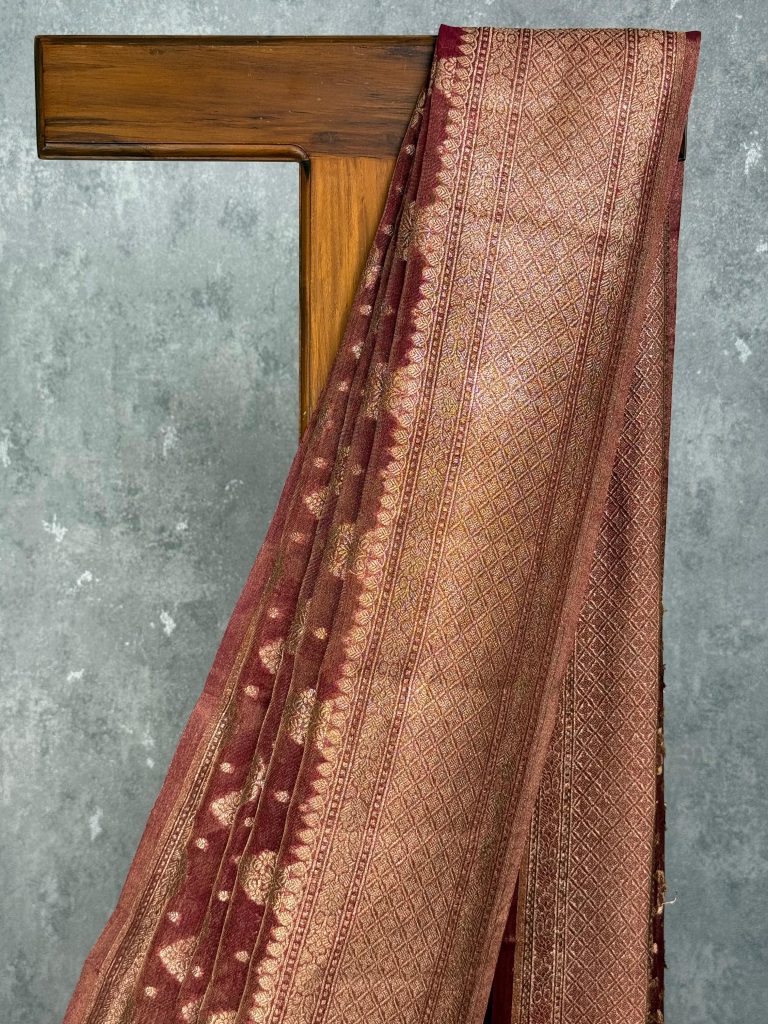 TISSUE ORGANZA BANARASI SAREE - Image 2