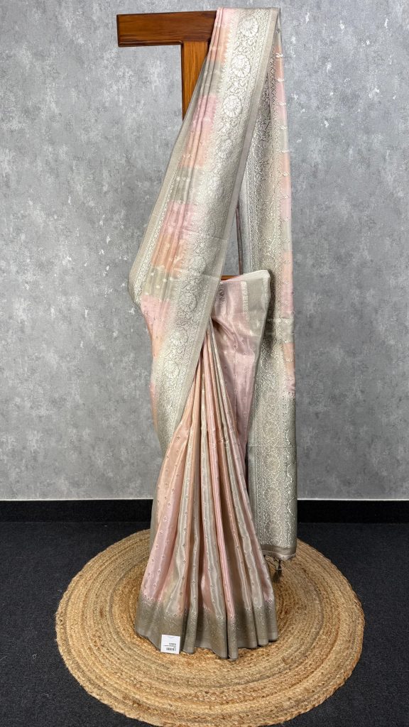 SATIN GEORGETTE BANARASI SAREE