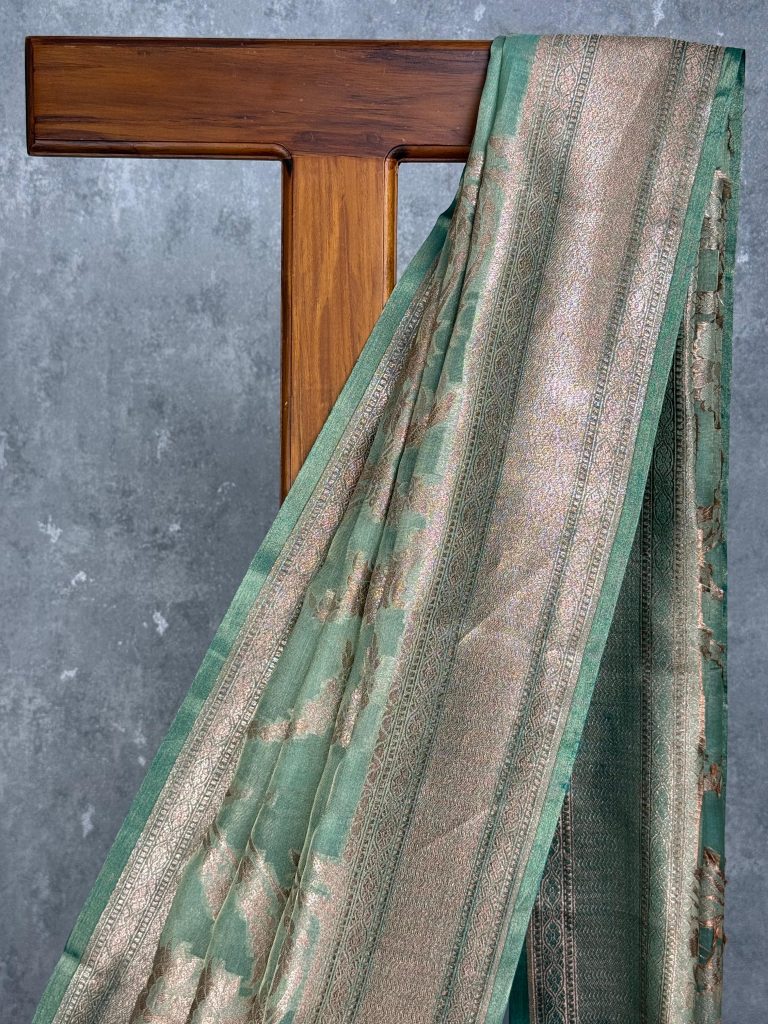 TISSUE ORGANZA BANARASI SAREE - Image 2
