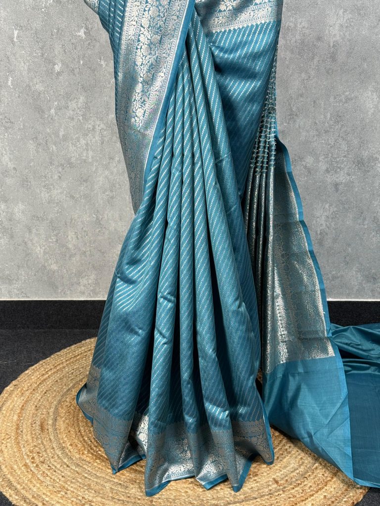 SOFT KATAN SILK BANARASI SAREE - Image 3