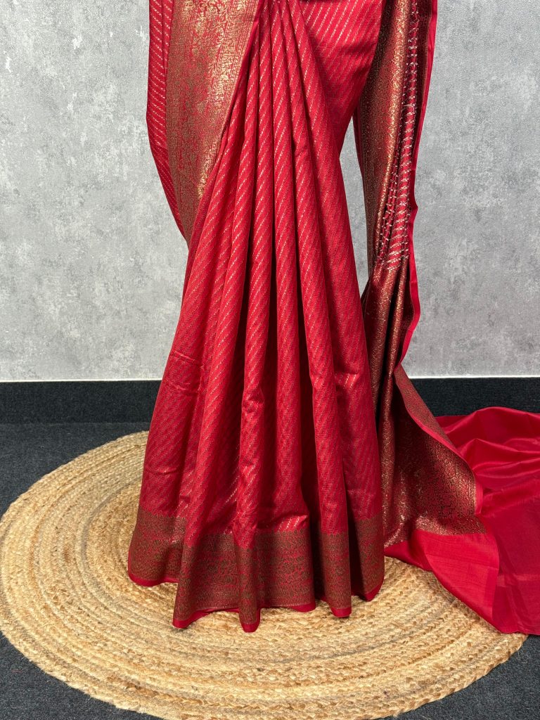 SOFT KATAN SILK BANARASI SAREE - Image 3