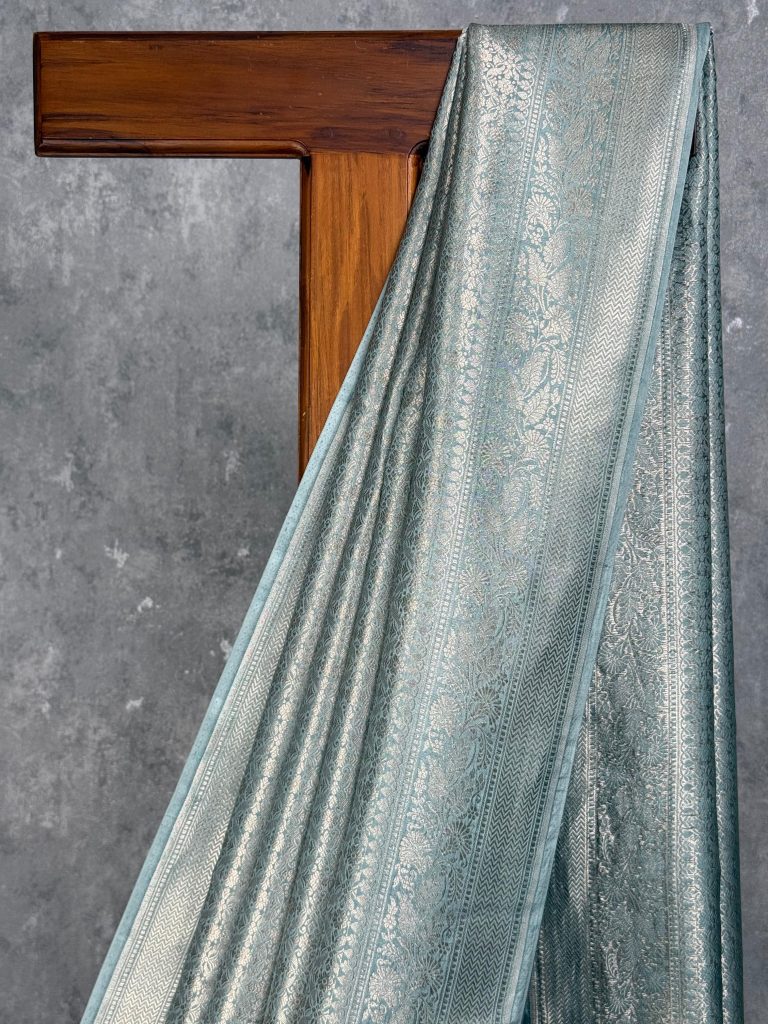 SOFT KATAN SILK WATER ZARI BANARASI SAREE - Image 2