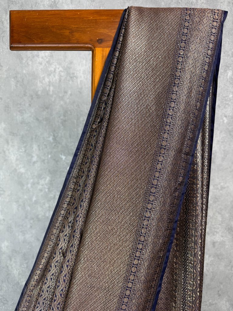 CHANDERI ANTIQUE ZARI BROCADE BANARASI SAREE - Image 2