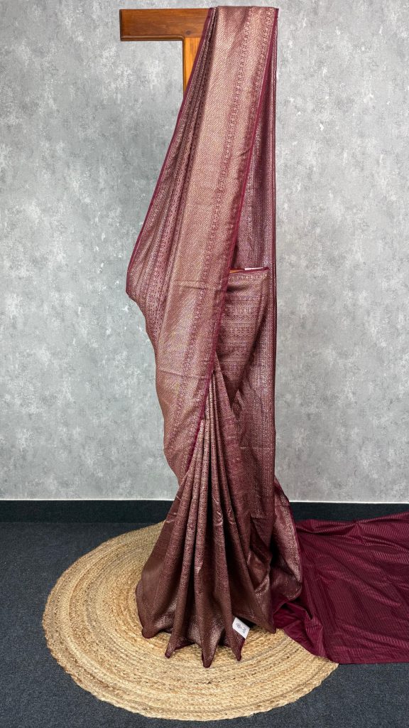 CHANDERI ANTIQUE ZARI BROCADE BANARASI SAREE