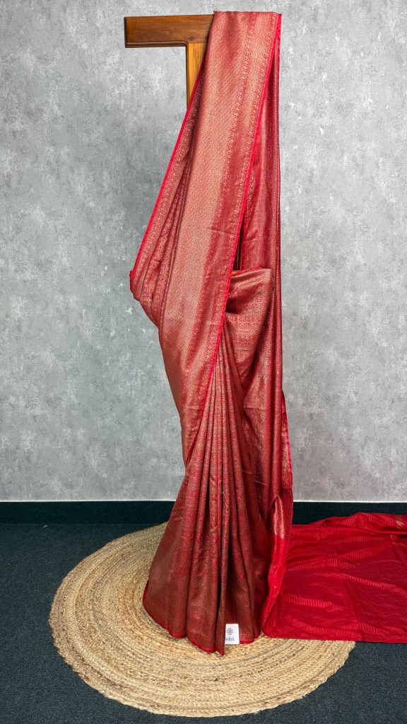 CHANDERI ANTIQUE ZARI BROCADE BANARASI SAREE