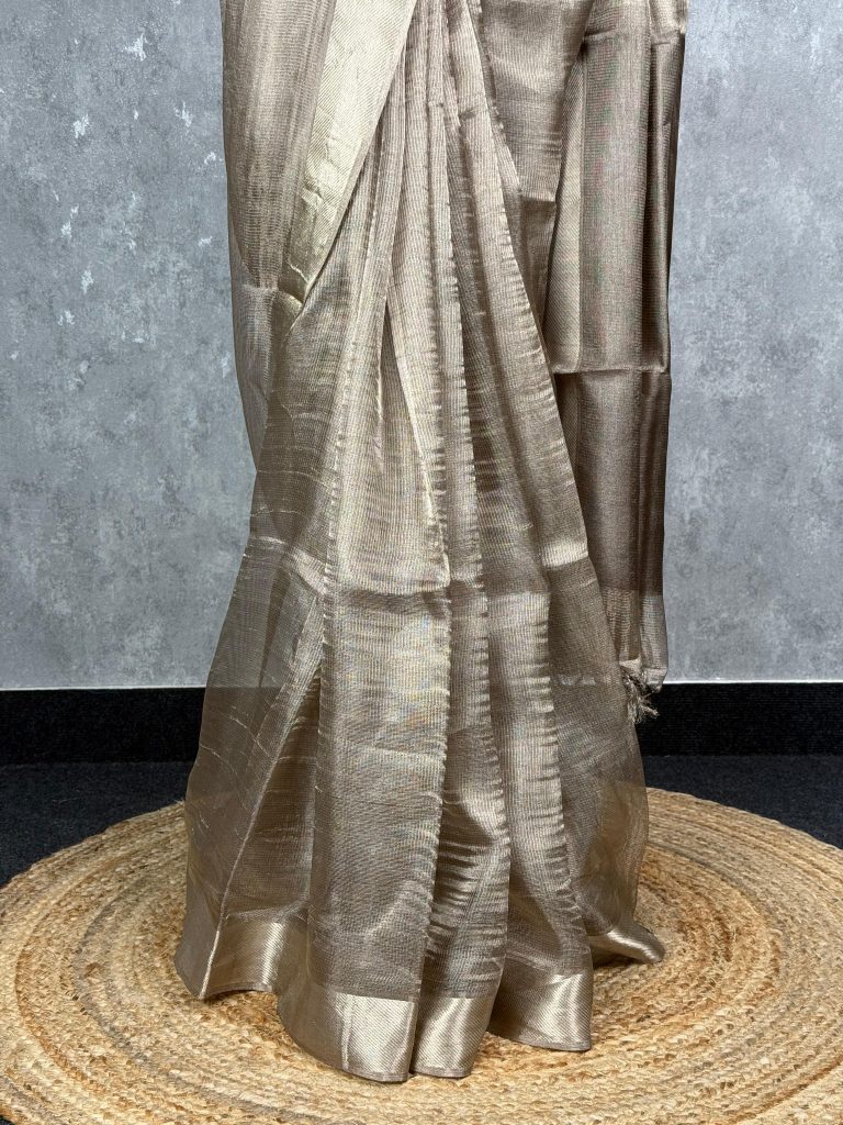 TUSSAR TISSUE SAREE - Image 3