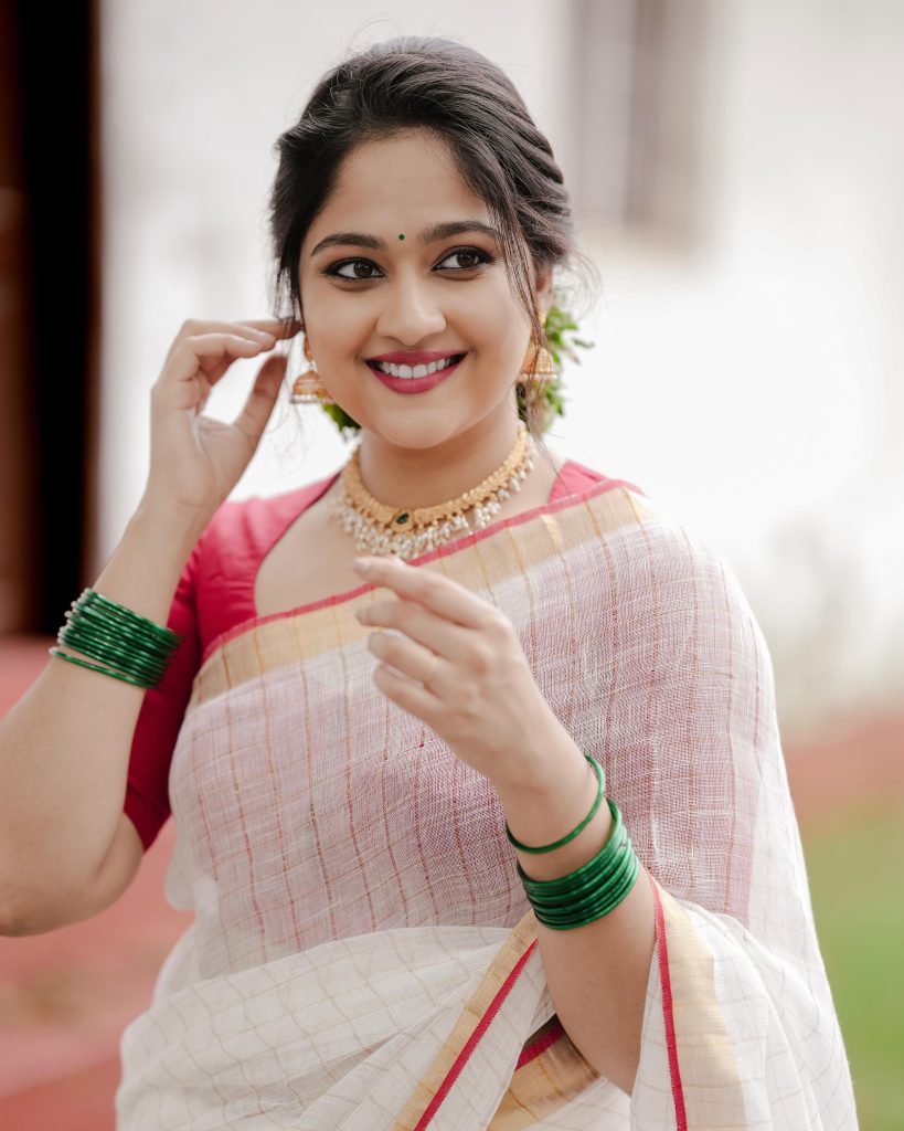 COTTON LINEN ZARI CHECKS HANDLOOM SAREE