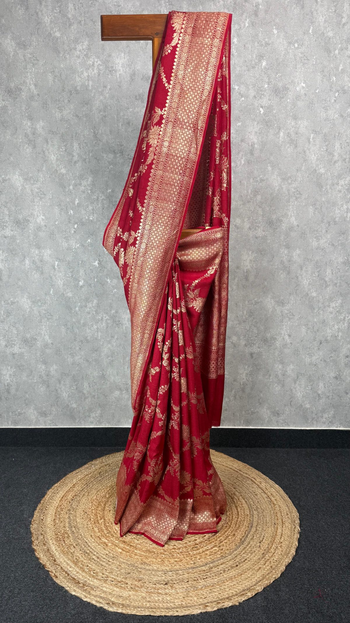 TUSSAR GEORGETTE JAAL WEAVING BANARASI SAREE