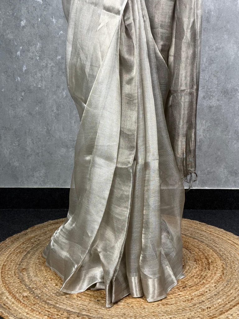 TUSSAR TISSUE SAREE - Image 3