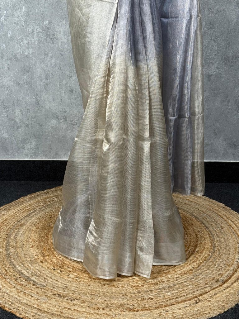 TUSSAR TISSUE SAREE - Image 3