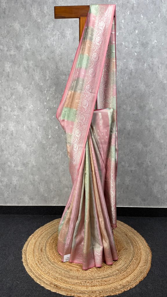 SATIN GEORGETTE BANARASI SAREE