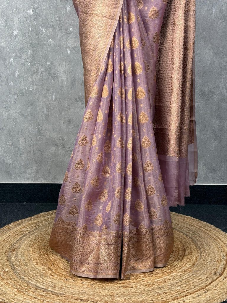 TISSUE ORGANZA BANARASI SAREE - Image 3