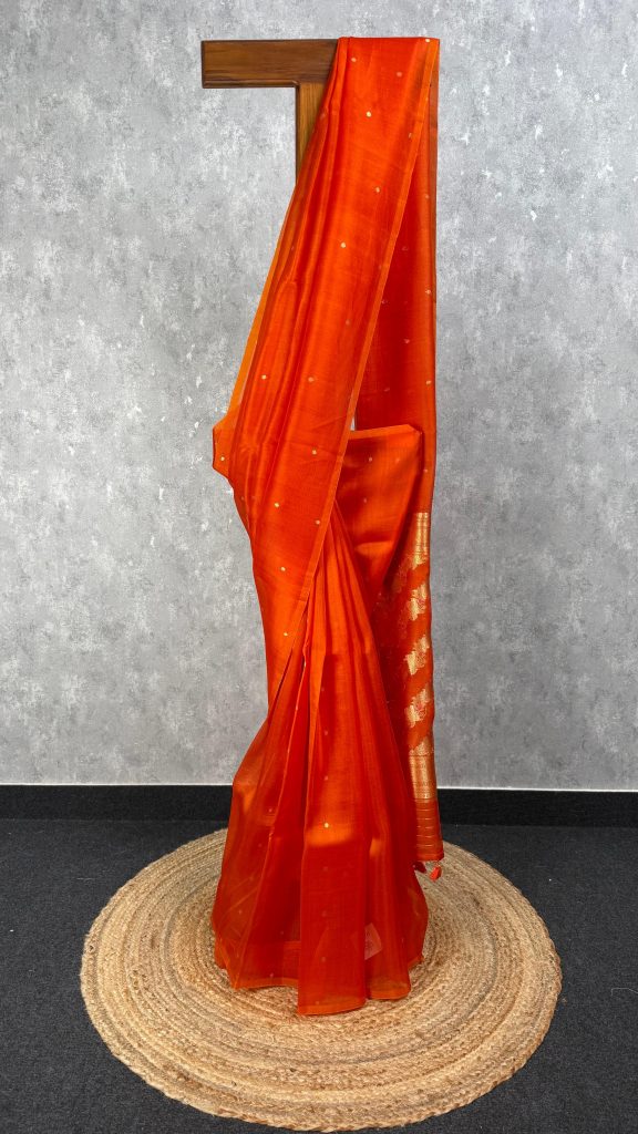 SILK ORGANZA BANARASI SAREE