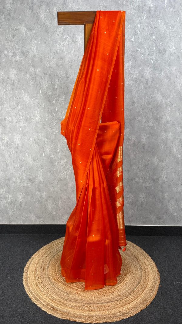 SILK ORGANZA BANARASI SAREE
