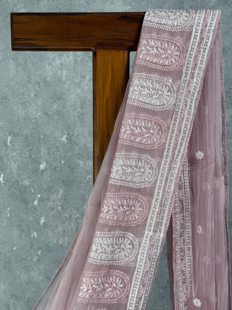 ORGANZA EMBROIDERY SAREE - Image 2