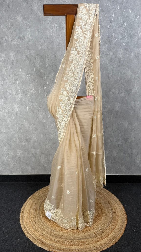 ORGANZA EMBROIDERY SAREE