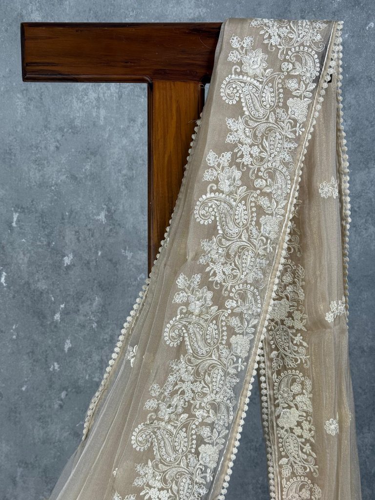 ORGANZA EMBROIDERY SAREE - Image 2