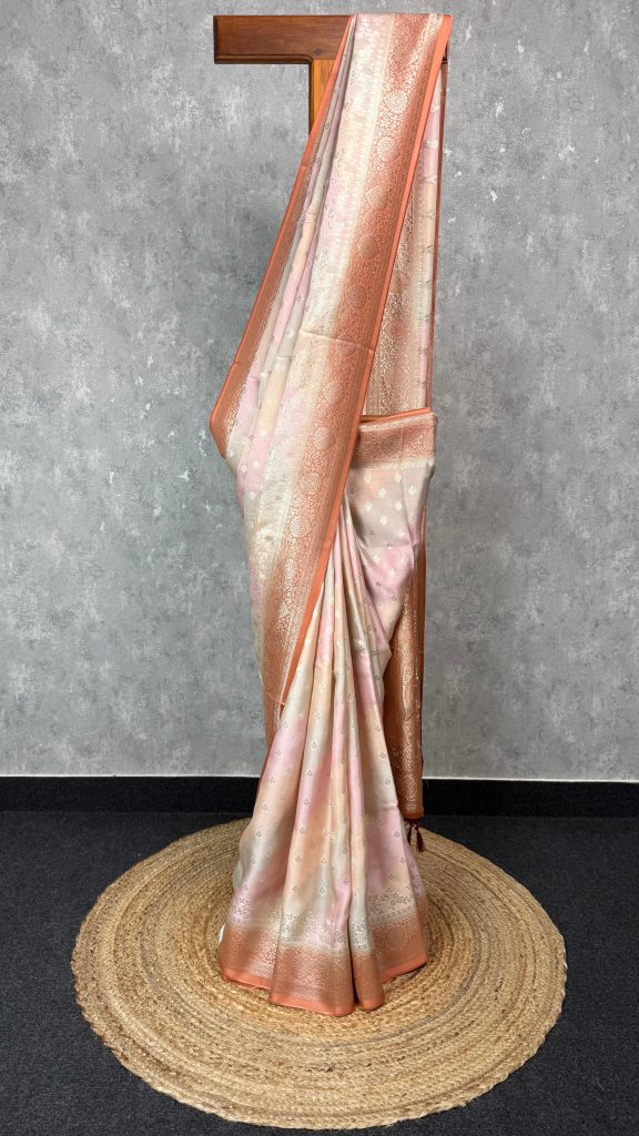 SATIN GEORGETTE BANARASI SAREE