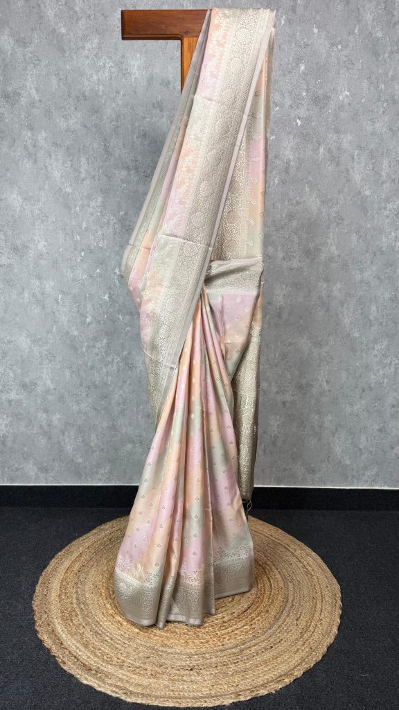 SATIN GEORGETTE BANARASI SAREE