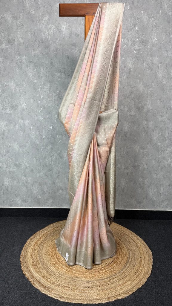 SATIN GEORGETTE BANARASI SAREE