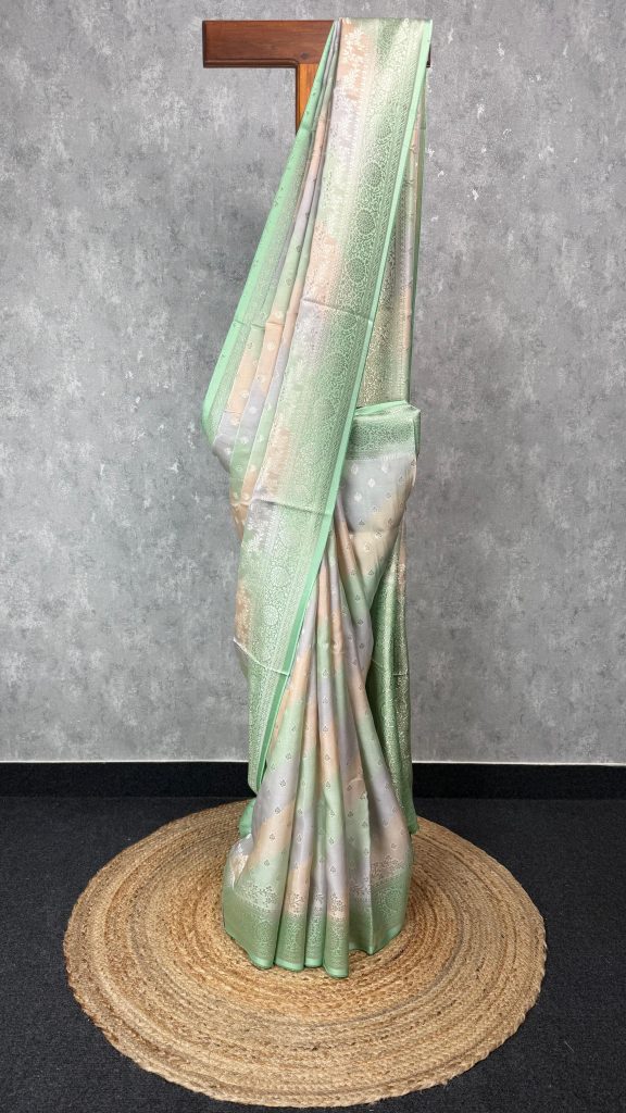 SATIN GEORGETTE BANARASI SAREE